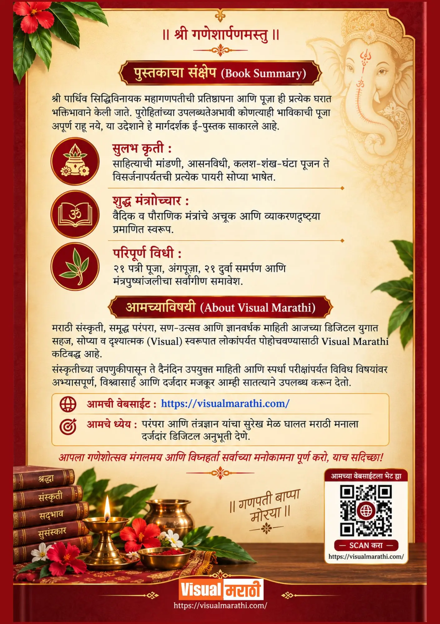 श्री पार्थिव सिद्धिविनायक महागणपती पूजाविधी व आरती संग्रह - Image 2